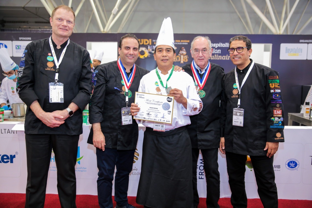4 Chefs from Riyadh Airport Marriott Hotel Win at Saudi HORECA 2018